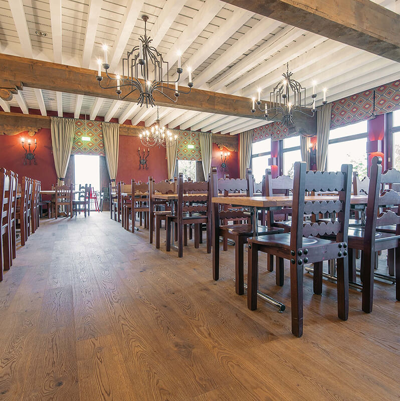 Parkett Berg & Berg, Landhausdiele, Eiche Swiss Special Dark, geölt natur