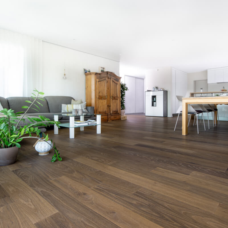 Holzpunkt SkyLine Maxi XXL Riemenparkett Eiche Voluto, geölt weiss