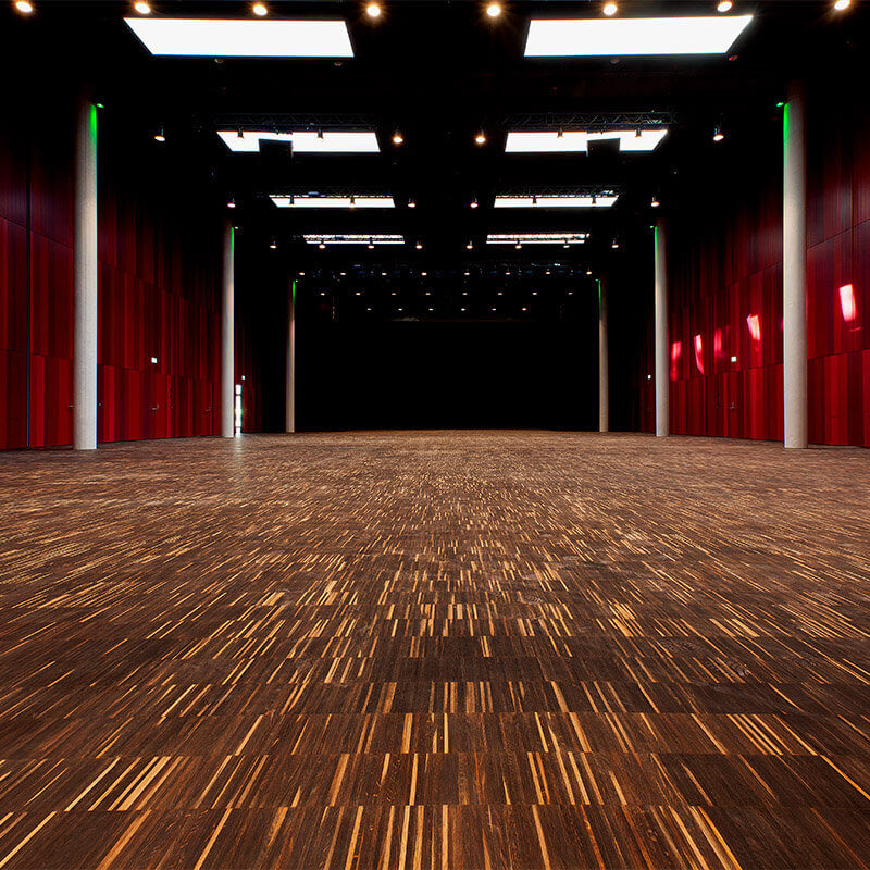 Parkett Nova Collante Hochkant, Industrieparkett, Räuchereiche Zebrano, geölt natur