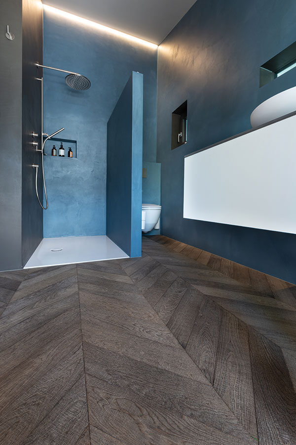 Parkett Nova Antica Club, Fischgrat aus franz. Eiche, werkgeölt bois flottant