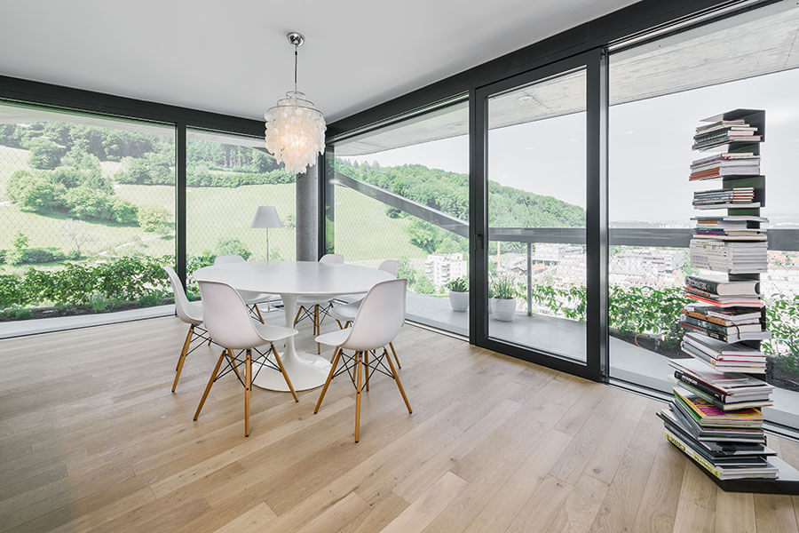 Parkett Nova Antica Club, Mehrschicht-Landhausdiele aus franz. Eiche Base fumé clair, Rohoptik gekalkt