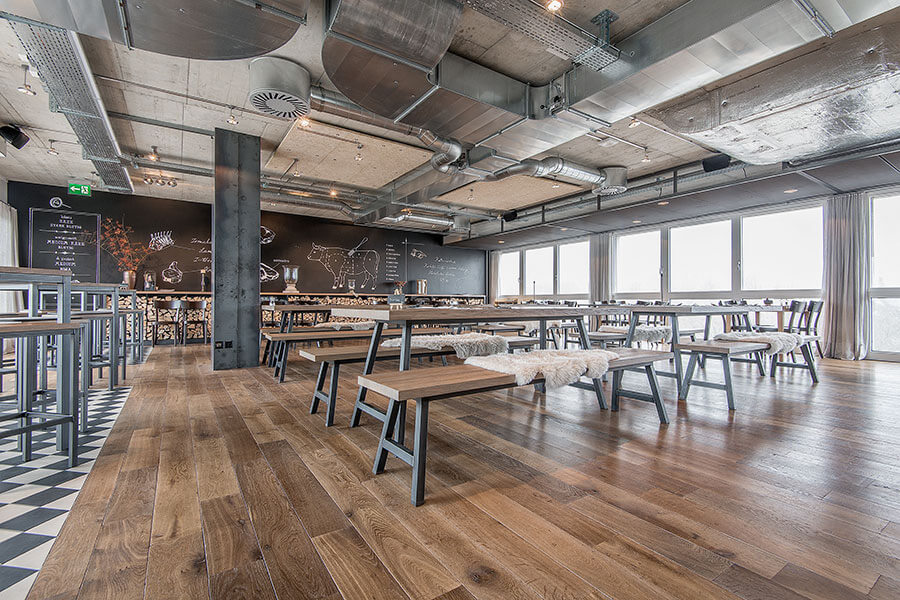 Parkett Nova Antica Le Base, Massivholzdiele aus franz. Eiche Base fumé, gealtert, geölt weiss