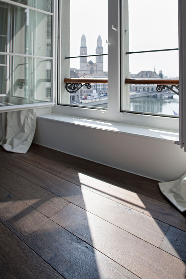 Parkett Nova Antica Le Base, Massivholzdiele aus franz. Eiche, Route 66, gealtert