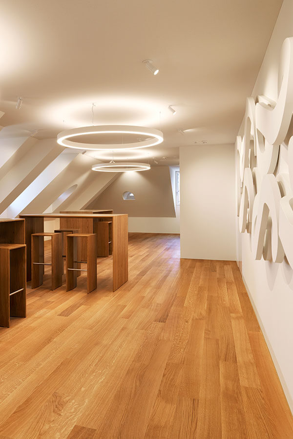 Parkett Ponte Vecchio, Landhausdiele 2-Schicht, Eiche europ., ruhig, geölt natur